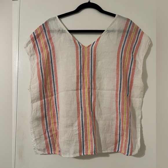 Antibes Blanc 100% linen top size XL - Picture 6 of 9